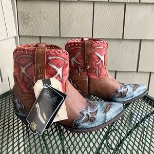 Dan Post Love Bird Snip Toe Short Cowgirl Boots